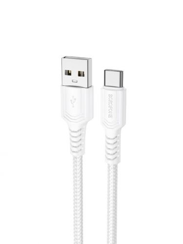 Кабель USB Type-C BOROFONE BX116 3A 1м белый - фото