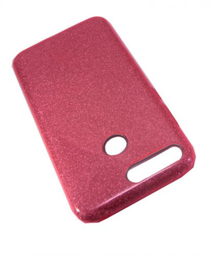 Чехол-накладка для HUAWEI Y7 2018/Y7 Pro 2018 JZZS Shinny 3в1 TPU красная - фото фото 3