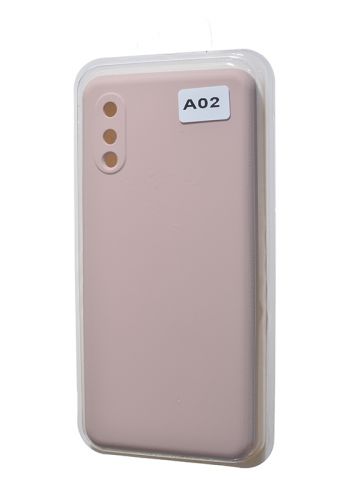 Чехол-накладка для Samsung A022G A02 VEGLAS SILICONE CASE закрытый светло-розовый (18) оптом, в розницу Центр Компаньон