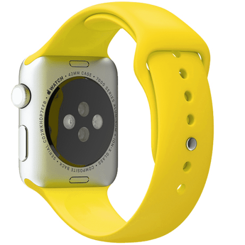 Ремешок для Apple Watch Sport 42/44mm Короткий желтый (4) оптом, в розницу Центр Компаньон фото 3