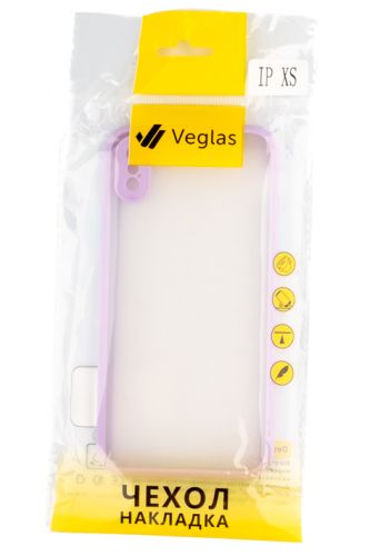 Чехол-накладка для iPhone X/XS VEGLAS Fog сиреневый оптом, в розницу Центр Компаньон фото 2