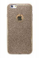 Чехол-накладка для iPhone 6/6S Plus  JZZS Shinny 3в1 TPU золото - фото