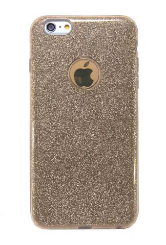 Чехол-накладка для iPhone 6/6S Plus  JZZS Shinny 3в1 TPU золото - фото