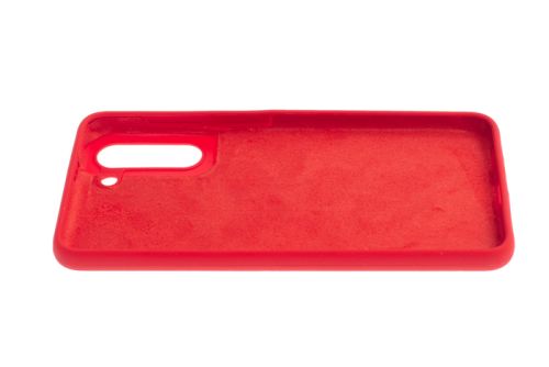 Чехол-накладка для Samsung G991 S21 SILICONE CASE NL OP закрытый красный (1) оптом, в розницу Центр Компаньон фото 3