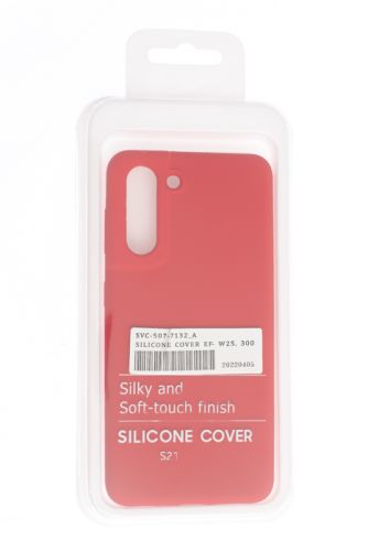 Чехол-накладка для Samsung G991 S21 SILICONE CASE NL OP закрытый красный (1) оптом, в розницу Центр Компаньон фото 4
