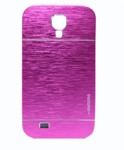 Чехол-накладка для Samsung i9500 S4 MOTOMO металл/пластик розовы - оптовая продажа Чехол-накладка для Samsung i9500 S4 MOTOMO металл/пластик розовы - фото