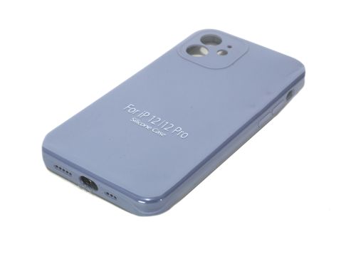 Чехол-накладка для iPhone 12 VEGLAS SILICONE CASE NL Защита камеры голубовато-серый (46) оптом, в розницу Центр Компаньон фото 2