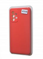 Чехол-накладка для Samsung A725F A72 VEGLAS SILICONE CASE закрытый красный (1) - фото