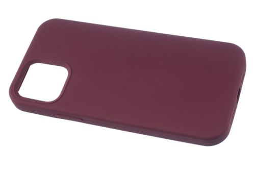 Чехол-накладка для iPhone 12\12 Pro SILICONE TPU поддержка MagSafe бордовый коробка оптом, в розницу Центр Компаньон фото 2