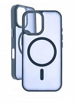 Чехол-накладка для iPhone 16 VEGLAS Fog Magnetic темно-синий - фото