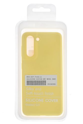 Чехол-накладка для Samsung G991 S21 SILICONE CASE OP закрытый желтый (20) оптом, в розницу Центр Компаньон фото 4