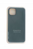 Чехол-накладка для iPhone 14 Plus SILICONE CASE закрытый хвойно-зеленый (58) - фото