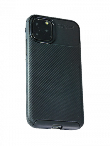 Чехол-накладка для iPhone 11 Pro BECATION BEETLES CARBON TPU ANTISHOCK черный - фото