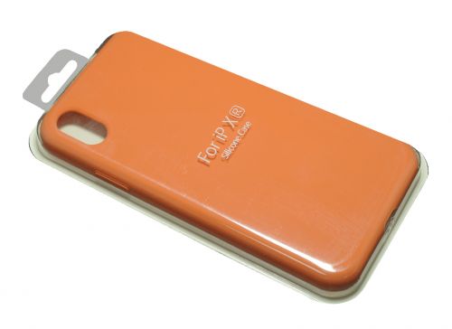 Чехол-накладка для iPhone XR VEGLAS SILICONE CASE закрытый персиковый (2) - фото фото 2