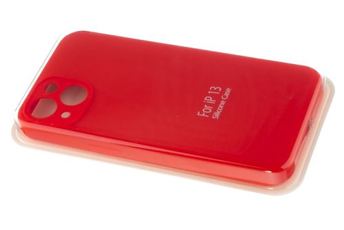 Чехол-накладка для iPhone 13 VEGLAS SILICONE CASE NL Защита камеры красная (14) оптом, в розницу Центр Компаньон фото 2