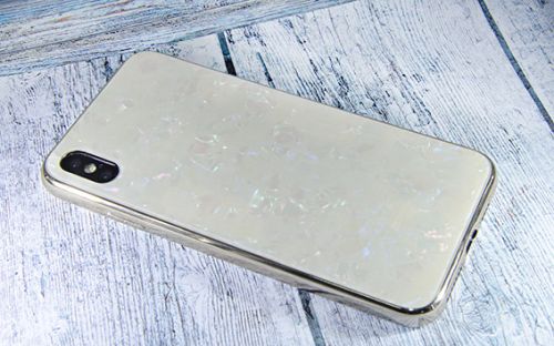 Чехол-накладка для iPhone X/XS SPANGLES GLASS TPU золото																														 оптом, в розницу Центр Компаньон фото 3