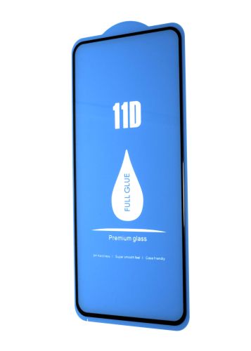 Защитное стекло для XIAOMI Redmi Note 10T 11D FULL GLUE (синяя основа) пакет черный оптом, в розницу Центр Компаньон