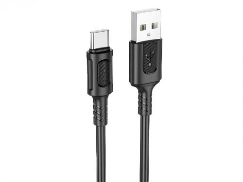 Кабель USB Type-C BOROFONE BX111 3A 1м черный - фото