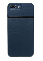 Купить Чехол-накладка для iPhone 7/8 Plus NEW LINE LITCHI TPU синий оптом, в розницу в ОРЦ Компаньон