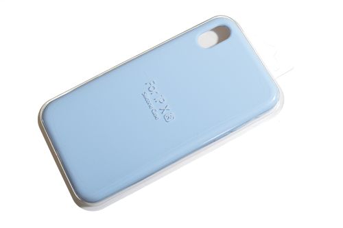 Чехол-накладка для iPhone XR VEGLAS SILICONE CASE NL закрытый сиренево-голубой (5) оптом, в розницу Центр Компаньон фото 2