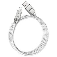 Купить Кабель USB Lightning 8Pin HOCO U113 Silicone серебро оптом, в розницу в ОРЦ Компаньон