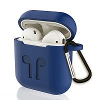 Купить Чехол для наушников Airpods Silicone темно-синий оптом, в розницу в ОРЦ Компаньон