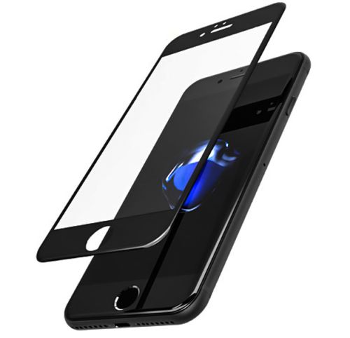 Защитное стекло для iPhone 7/8 Plus 4D пакет черный оптом, в розницу Центр Компаньон