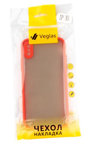 Чехол-накладка для iPhone X/XS VEGLAS Fog красный оптом, в розницу Центр Компаньон фото 3