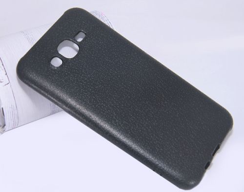 Чехол-накладка для Samsung J701F J7 Neo FASHION LITCHI TPU черный - фото