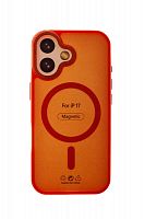 Чехол-накладка для iPhone 17 VEGLAS Fog Magnetic оранжевый - фото
