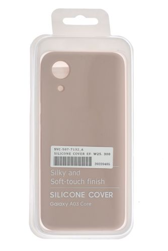 Чехол-накладка для Samsung A032F A03 Core SILICONE CASE OP закрытый светло-розовый (18) оптом, в розницу Центр Компаньон фото 4