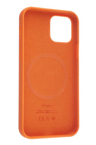 Чехол-накладка для iPhone 12\12 Pro SILICONE TPU поддержка MagSafe оранжевый коробка оптом, в розницу Центр Компаньон фото 4