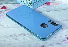 Чехол-накладка для Samsung A305F A30 ELECTROPLATED TPU+PET синий - фото
