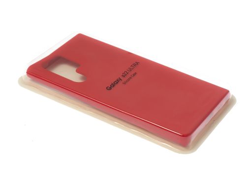 Чехол-накладка для Samsung S908B S22 Ultra VEGLAS SILICONE CASE закрытый красный (1) оптом, в розницу Центр Компаньон фото 2