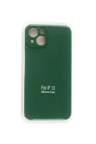 Чехол-накладка для iPhone 13 VEGLAS SILICONE CASE Защита камеры (64) хаки  - фото