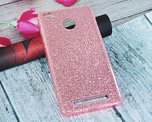 Чехол-накладка для XIAOMI Redmi 3X JZZS Shinny 3в1 TPU розовая - фото