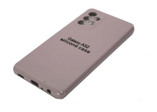 Чехол-накладка для Samsung A525F A52 SILICONE CASE закрытый светло-розовый (18) оптом, в розницу Центр Компаньон фото 2