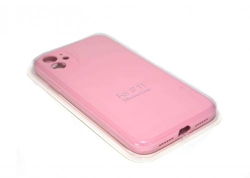 Чехол-накладка для iPhone 11 VEGLAS SILICONE CASE Защита камеры розовый (6) - фото фото 2