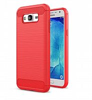 Чехол-накладка для Samsung J710F J7 2016 009508 ANTISHOCK красный - фото