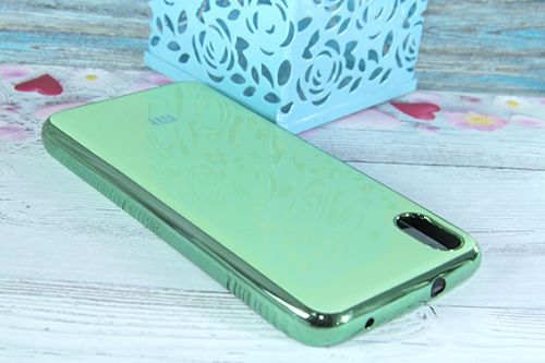 Чехол-накладка для XIAOMI Redmi 7A ELECTROPLATED TPU+PET зеленый  - фото