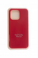 Чехол-накладка для iPhone 13 Pro VEGLAS SILICONE CASE закрытый красный (14) - фото