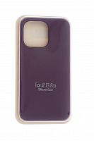 Чехол-накладка для iPhone 13 Pro VEGLAS SILICONE CASE закрытый бордовый (52) - фото