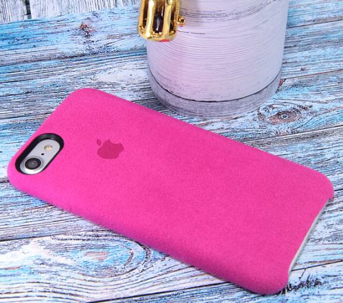 Чехол-накладка для iPhone 7/8/SE ALCANTARA CASE ярко-розовый оптом, в розницу Центр Компаньон фото 2