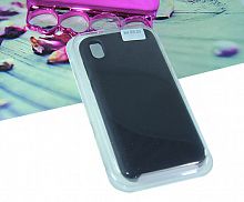 Чехол-накладка для HUAWEI Honor 8S/Y5 2019 SILICONE CASE темно-серый																							 - фото
