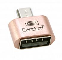 Купить Адаптер USB MICRO USB OTG EarlDom ET-OT01 золото блистер оптом, в розницу в ОРЦ Компаньон