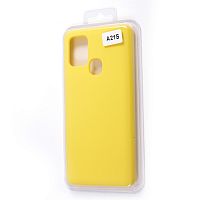 Чехол-накладка для Samsung A217F A21S VEGLAS SILICONE CASE закрытый желтый (20) - фото
