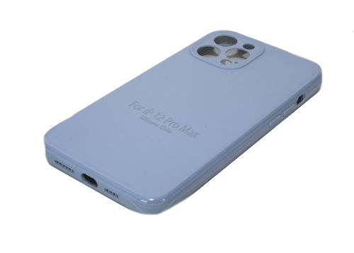 Чехол-накладка для iPhone 12 Pro Max VEGLAS SILICONE CASE NL Защита камеры сиренево-голубой (5) оптом, в розницу Центр Компаньон фото 2