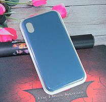 Чехол-накладка для iPhone XS Max VEGLAS SILICONE CASE синий деним (20) - фото