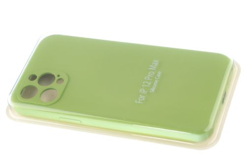 Чехол-накладка для iPhone 12 Pro Max VEGLAS SILICONE CASE NL Защита камеры оливковый (1) оптом, в розницу Центр Компаньон фото 2