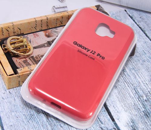 Чехол-накладка для Samsung J250 J2 2018 SILICONE CASE закрытый красный - фото фото 2